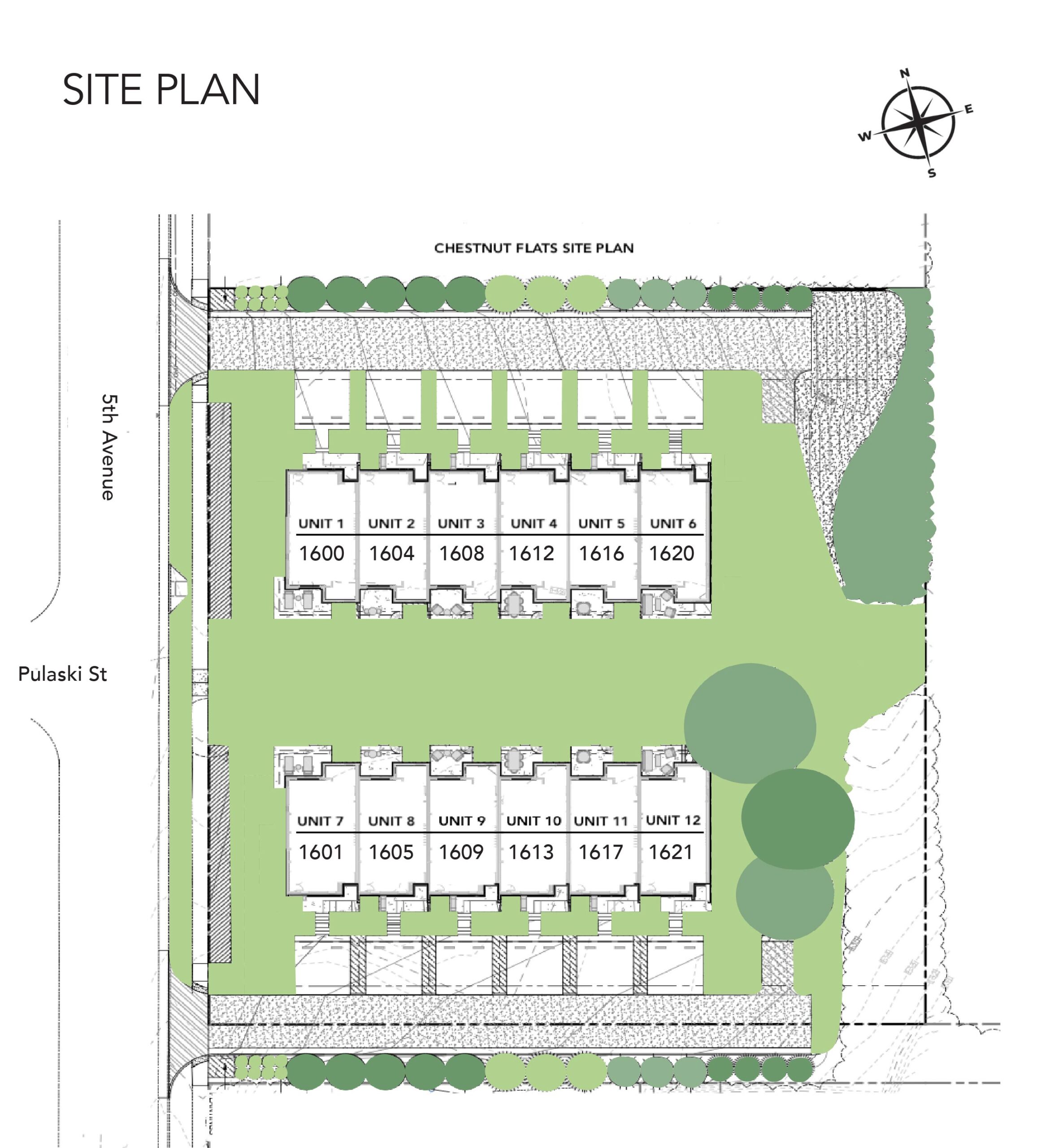 Chestnut Flats site plan